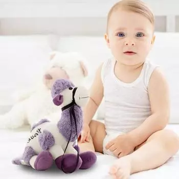 Плюшевая кукла верблюд 30/50 см теплая мягкая игрушка верблюд развивающая игрушка для обнимашек с животными пустыни 30cm светло-зеленый