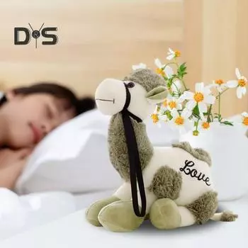 Плюшевая кукла верблюд 30/50 см теплая мягкая игрушка верблюд развивающая игрушка для объятий с животными пустыни многофункциональная подушка для детей домашний декор 30cm фиолетовый