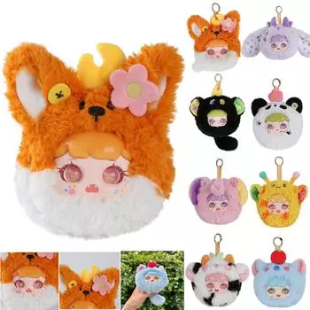 Плюшевая кукла-животное, рождественские украшения, игрушки-куклы, игрушки, праздничная плюшевая кукла, подарок на день рождения, серия «Зоопарк» с брелком One Size