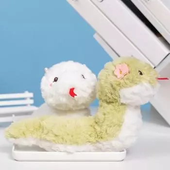 Плюшевая кукла-змея, многофункциональное украшение для Хэллоуина, Рождества, китайского Нового года, мягкая игрушка в виде животного, подарок для детей зелёный