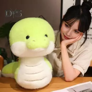 Плюшевая кукла-змея, мягкая игрушка-змея, мягкая плюшевая игрушка для детей и взрослых, дни рождения 40cm Snake