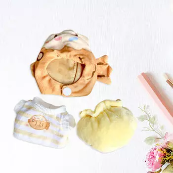 Плюшевая кукольная одежда, милые костюмы, кукольная одежда, самодельная одежда, стильная и удобная для роста 15-17 см