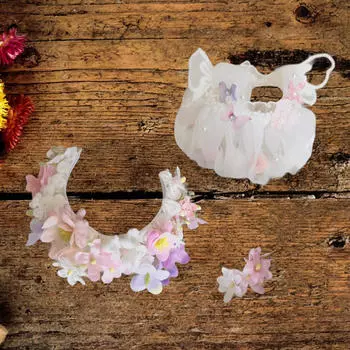 Плюшевая кукольная одежда, платье для девочки с повязкой на голову для маленьких девочек, гибкость, сделай сам, сделай сам