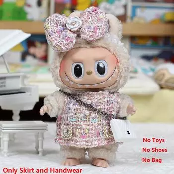 Плюшевая кукольная одежда Платье в этническом стиле + Головной убор (Нет игрушек, обуви и сумки)