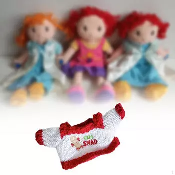 Плюшевая кукольная одежда, самодельная игрушка для детей, подарок на день рождения, очаровательные наряды с подвесками