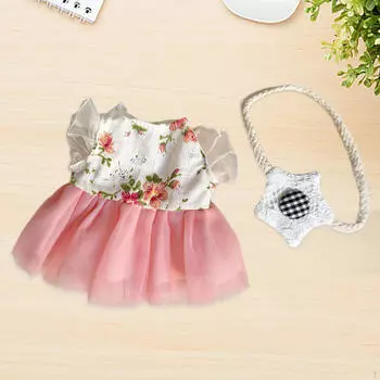 Плюшевая кукольная юбка из тюля, создайте свои собственные кукольные костюмы, фотореквизит, образовательные с сумкой-платьем