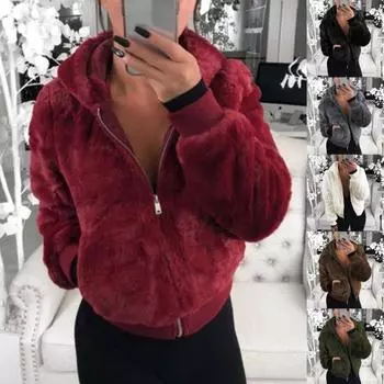 Плюшевая куртка на молнии, утолщенная эластичная манжета, женская толстовка с карманом, верхняя одежда 2XL абрикосовый