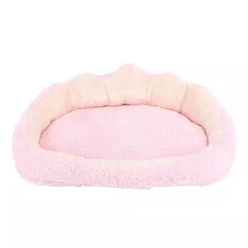 Плюшевая лежанка для питомца Мягкая Теплая Повышенный комфорт Многофункциональная Просторная Собачья Кошачья Диван-кровать для Зимы Зеленая розовый