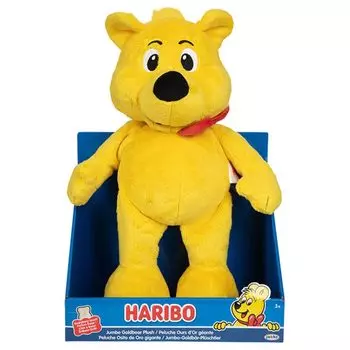 Плюшевая мягкая игрушка Haribo Gold Bear желтая 18 золотой