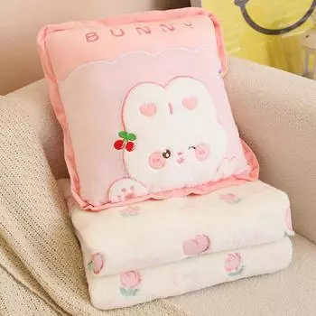Плюшевая мультяшная игрушка подушка-подушка с одеялом офисный сон в дороге подарок для детей 100x120cm