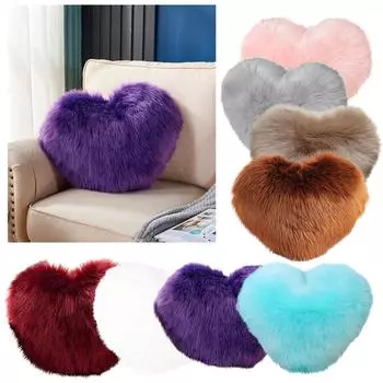 Плюшевая наволочка с изображением любви, 19,7-дюймовая односторонняя наволочка, мягкая текстурированная декоративная наволочка для дивана-кровати One Size серый