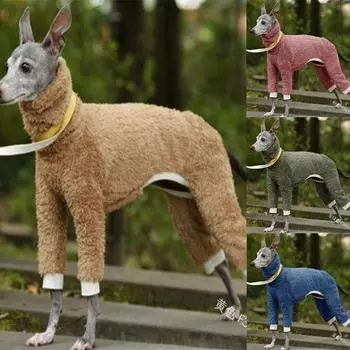 Плюшевая одежда для собак в европейском и американском стиле для домашних животных, однотонная одежда с длинными рукавами, свитер с высоким воротником для четвероногих собак, теплый для домашних животных S чёрный