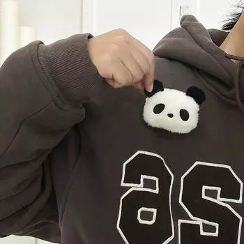 Плюшевая панда, булавка, милая брошь, булавка для одежды, пуговица, аксессуар для шарфа, украшение для свитера, декоративный аксессуар Panda [one pack]