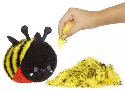 Плюшевая пчела Stuffiez Bee, маленькая коллекционная мягкая игрушка - сюрприз, распаковка, объятия, тактильная игра, непослушный подарок своими руками, ультрамягкий пух