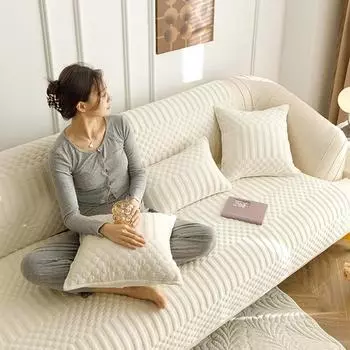 Плюшевая подушка для дивана, хрустальная бархатная подушка для дивана, полотенца, сиденья, четыре сезона, простой чехол для дивана для гостиной, утолщенный 70*70cm