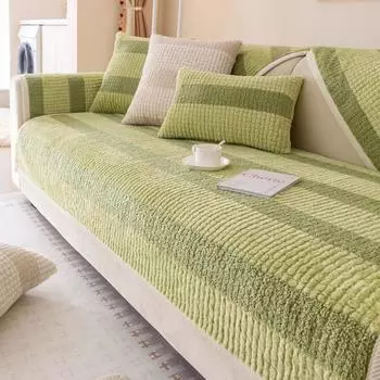 Плюшевая подушка для дивана, новая зима, утолщенная нескользящая подушка, простой современный кожаный чехол для дивана, тканевый чехол 70*70cm