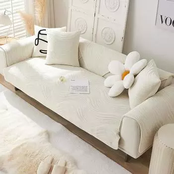 Плюшевая подушка для дивана, современная и простая, зимняя утолщенная подушка для сиденья, однотонная противоскользящая кожаная отделка от песка, ткань для покрытия, ощущение высокого класса 70*70cm