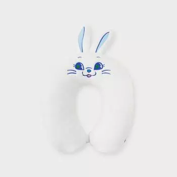 Плюшевая подушка для шеи TOKKI (WHITE)