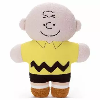 Плюшевая подушка Takara Tomy Arts Peanuts Mofuratto Charlie Brown Высота примерно 39 см.