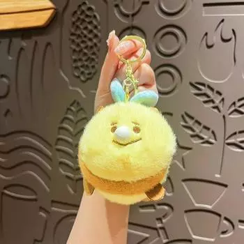 Плюшевая подвеска Furry Bee, милый брелок, подушка, мягкая игрушка для телевизора, работы, вождения, домашнего декора A