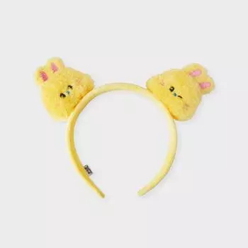 плюшевая повязка для волос bunini (ЖЕЛТЫЙ)