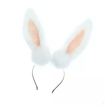 Плюшевая повязка на голову с ушками кролика, милый обруч для волос для ролевых игр, праздников, дней рождения