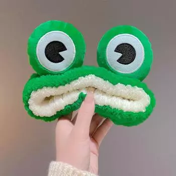 Плюшевая повязка на голову Sweet Face Wash Makeup Трехмерная плюшевая повязка на голову One Size зелёный