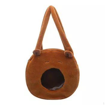 Плюшевая повседневная сумка-капибара для покупок, фестивалей, путешествий S