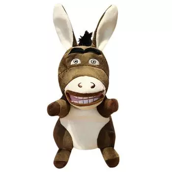 Плюшевая ручная кукла, ослик, ягненок, панда, кролик, мягкая игрушка-марионетка для рассказывания историй