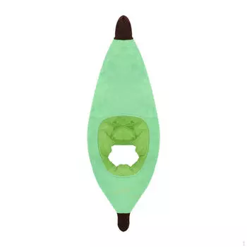 Плюшевая шапка зеленая банановая нарядная красивая для взрослых и детей ролевая игра головной убор