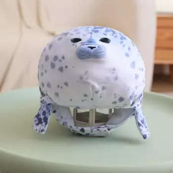 Плюшевая шляпа с изображением тюленя, милый реквизит для фотосессии, головной убор, нарядное платье, головные уборы с героями мультфильмов для