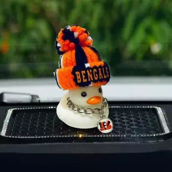 Плюшевая шляпа, статуэтка утки с подвеской в виде цепочки, резиновая статуэтка-утка, скульптура A золотистый