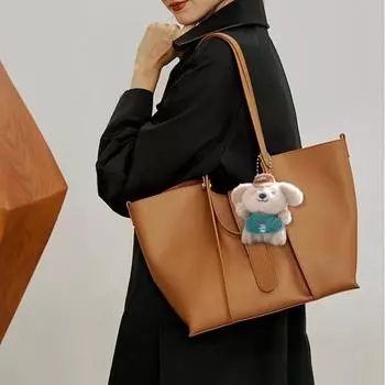 Плюшевая собака брелок кулон мультяшная собака официант кукла мягкая собака в форме официанта подвесное украшение для сумки автомобильное зеркало зелёный