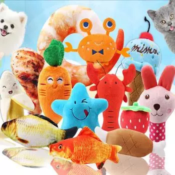 Плюшевая собака французский бульдог устойчивый к укусам мяч веревка звук игрушка фрукты мультфильм животное кошка товары для животных Eggs(BELLS)