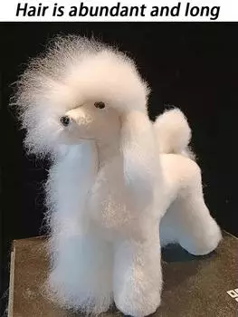 Плюшевая собака Поддельные волосы Модель Красота Поддельные собаки Моделирование волос Модель Практика Моделирование Пуделя Скелет Уход Полное тело Подстричь