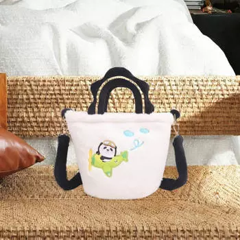 Плюшевая сумка-портфель, легкая, удобная, новинка, кошелек с верхней ручкой для женщин