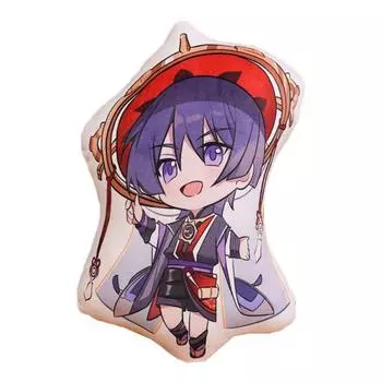 Плюшевая ударная игрушка Genshin, мягкая подушка Чжунли Хутао Венти Сяо Паймон Клее Scaramouche