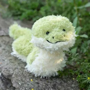 Плюшевая змея, кукла, мягкая игрушка для девочки и мальчика, ручная работа, пушистая змея, плюшевый подарок для новорожденных, на дни рождения, праздники 28cm