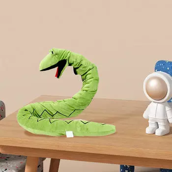 Плюшевая змея ручная кукла ролевая игрушка для обучения подарок мальчику девочке