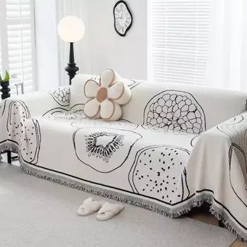 Плюшевое диванное полотенце, утолщенное многофункциональное покрывало для дивана, полная упаковка, ткань, нескользящее пылезащитное диванное полотенце, домашнее универсальное одеяло 180x130