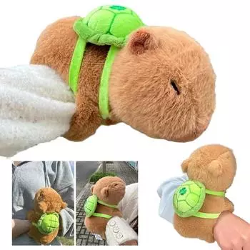 Плюшевое кольцо на руку Capybara Capybara Clap Circle Toy Веселые кружки с изображением животных Capybara Huggers Slap Bracelets Домашнее украшение