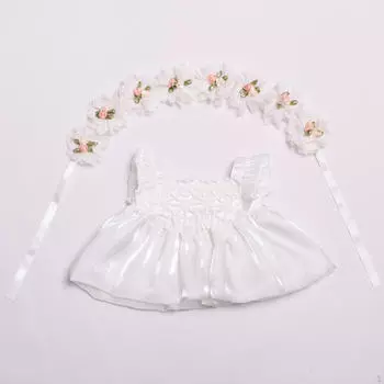 Плюшевое кукольное платье. Создайте свои собственные куклы. Модные костюмы. Одежда с повязкой на голову.