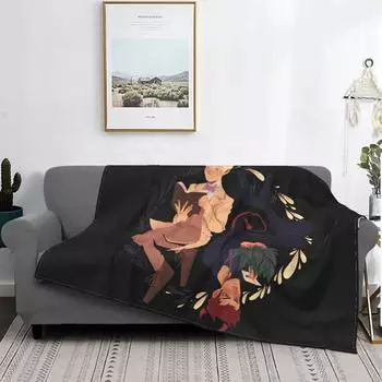 Плюшевое одеяло «Невыразимые мужья», «Благие знамения», Азирафаэль Кроули, «Демон Ангел», забавное одеяло для дома, 150*125 см, покрывало 75x100cm