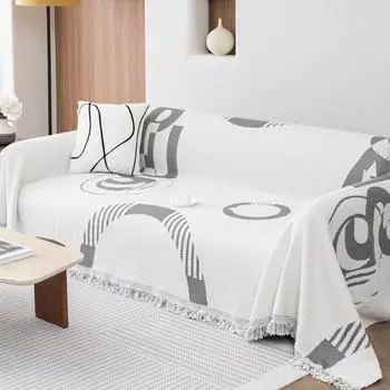 Плюшевое полотенце для дивана, цельное, полная упаковка, ткань, универсальное полотенце, подушка против кошачьих царапин, одеяло, утолщенный теплый ковер, зима 180x130cm1pcs