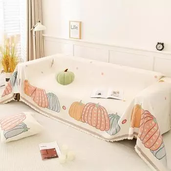 Плюшевое полотенце для дивана, осенне-зимнее утолщение диванной подушки, четыре сезона, универсальные нескользящие комплекты подушек для сидений, тканевый чехол 180*130cm