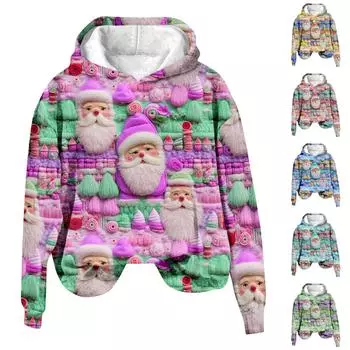 Плюшевое теплое пальто с принтом, флисовый свитер, повседневное пальто, карманный свитер, осенне-зимнее пальто L розовый