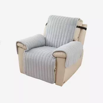 Плюшевое универсальное полотенце для дивана с кроликом, теплый утолщенный нескользящий чехол для дивана, мягкий теплый стеганый чехол для дивана для декора гостиной 55x200cm 1pc