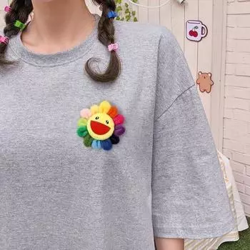 Плюшевые брелки Подсолнух Цветок Автомобильный брелок Брошь Подсолнух Брелок Сумка Подвеска