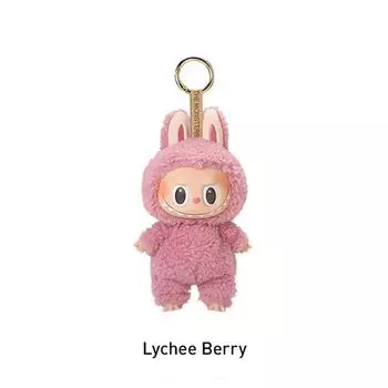 Плюшевые брелоки Bubble Labubu Третьего ПоколенияМодные Bubble Mart Мягкие Плюшевые Игрушки из Короткого ВинилаМилый Мультяшный Подвесок для Школьных Рюкзаков, Сумки, Автомобиля 17CM розовый