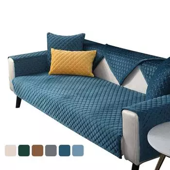 Плюшевые чехлы для диванов, нескользящие чехлы для диванов, 1/2/3-местный шезлонг, L-образные чехлы для диванов, одноцветные чехлы для диванов для гостиной 30x50cmx1 pillowcase
